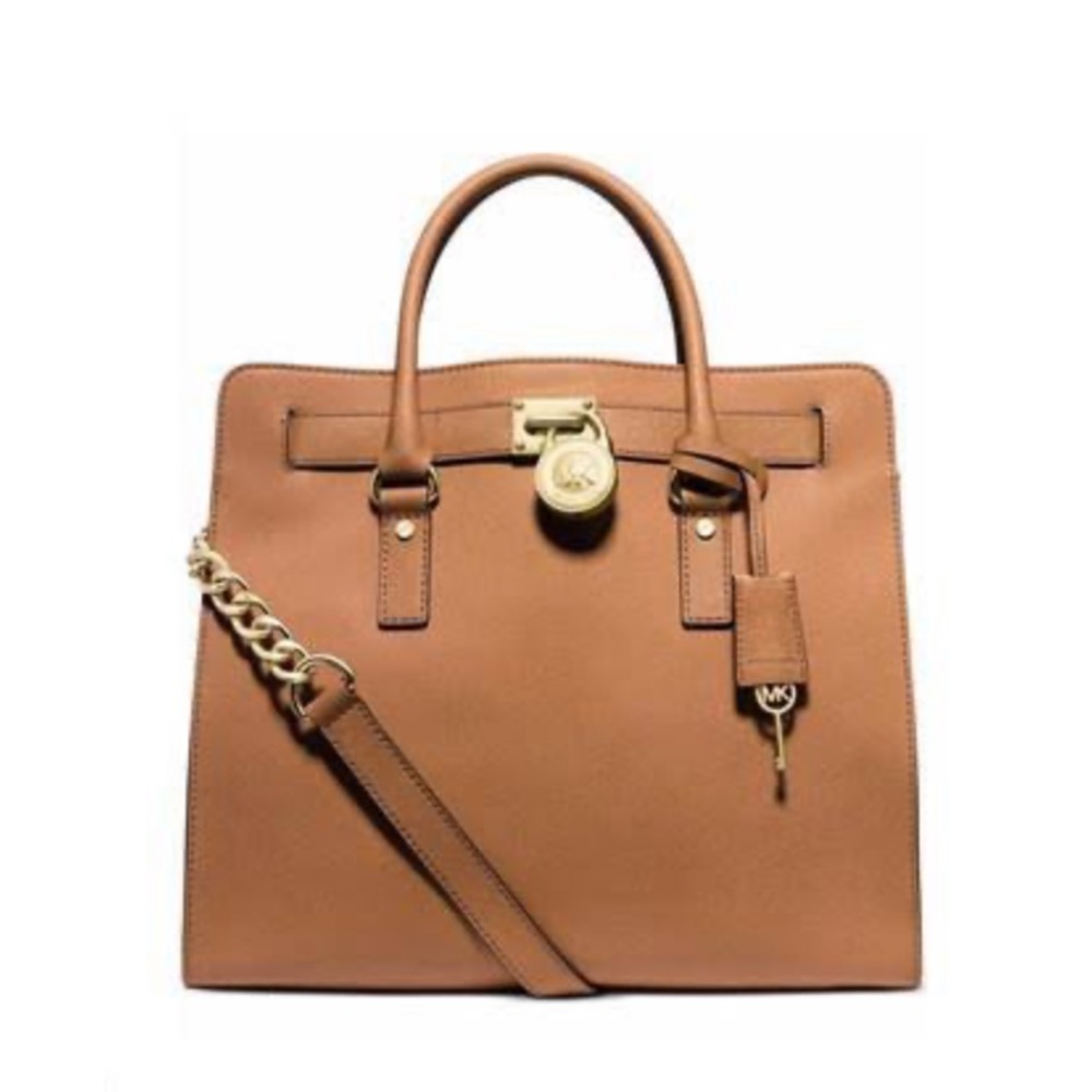 Michael Kors Large Hamilton Tote. Camel colored
